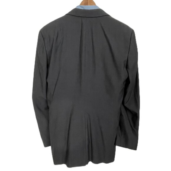 Men's Charcoal Grey Wool Suit Strellson 40 Tall - Picture 3 of 8
